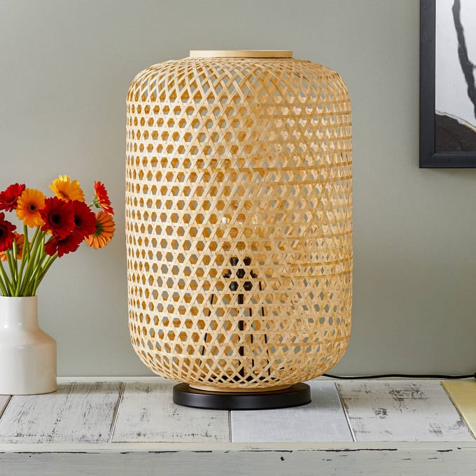 Schöner Wohnen Calla vloerlamp naturel hoogte 63 cm