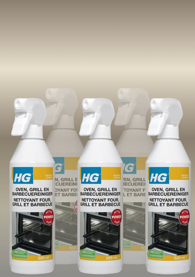 HG oven, grill en barbecue reiniger- 6 stuks