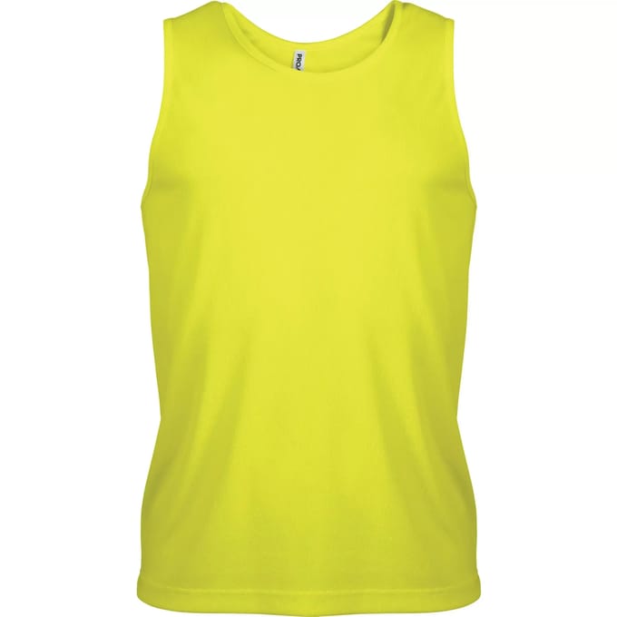 Herensporttop overhemd 'Proact' Fluorescent Geel - M