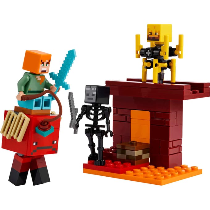 LEGO Minecraft De lavastrijd in de Nether voor kinderen - 21266