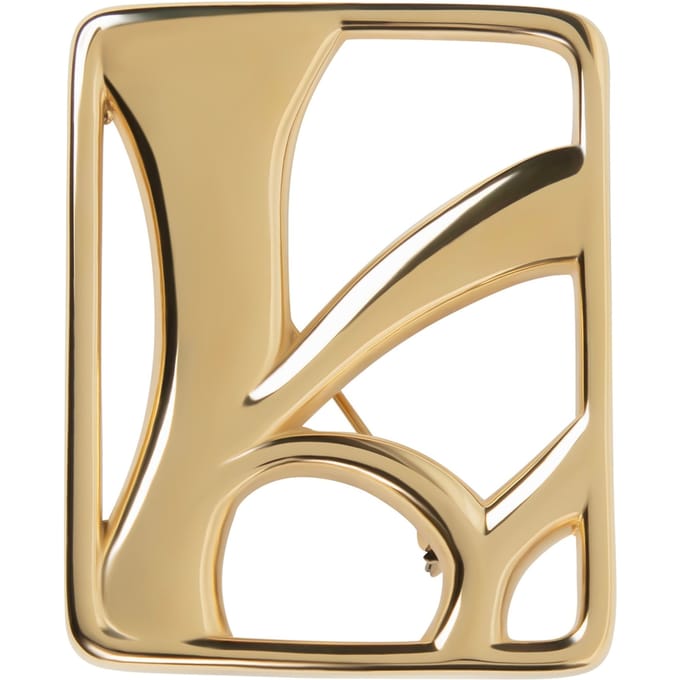 VIVEH Monogram Brooch Gold Taglia: OS | Spille Outlet | Donna | Giallo