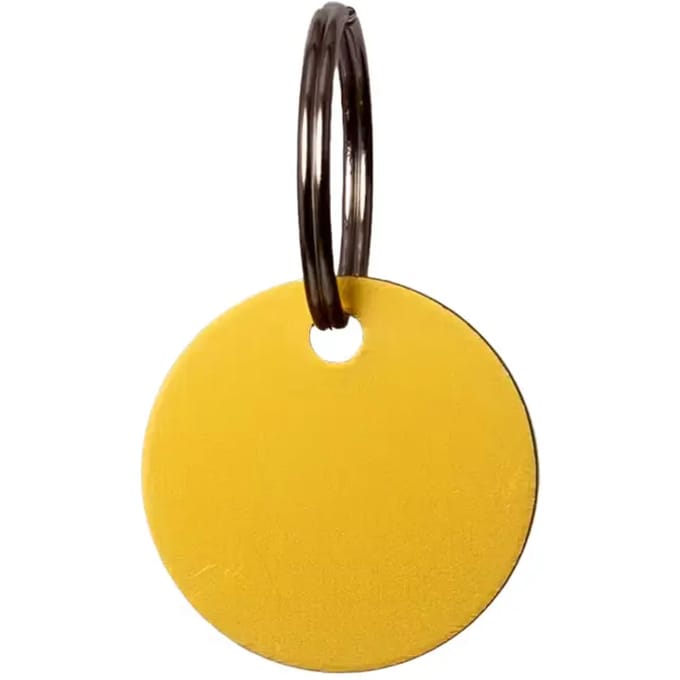 Grooming Deluxe - Naamplaatje rond size M 3 cm gold
