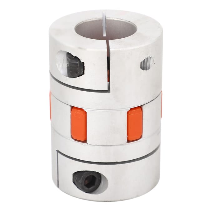 Accouplement d'arbre Plum Servomoteur Vis à billes Alliage d'aluminium Accouplement flexible Diamètre intérieur 24 mm white