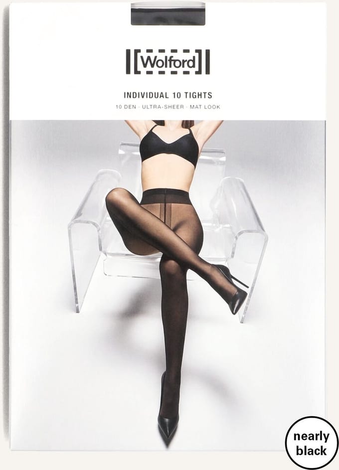 WOLFORD Individual 10 Tights Beenmode Dames - Zwart - Maat M
