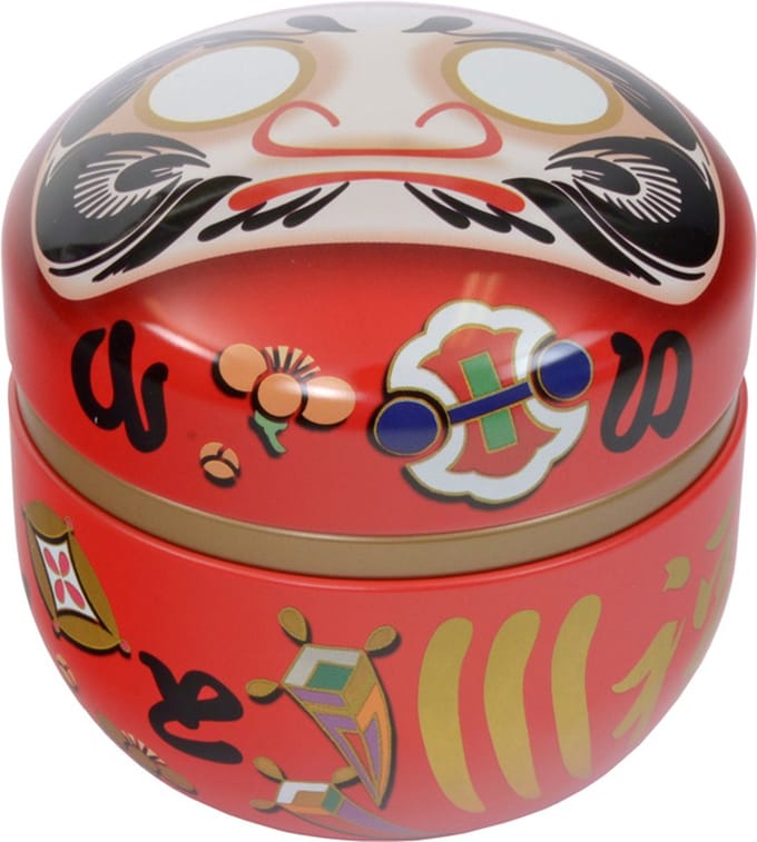 Tokyo Design Studio Rood roestvrij stalen Theeblik Daruma