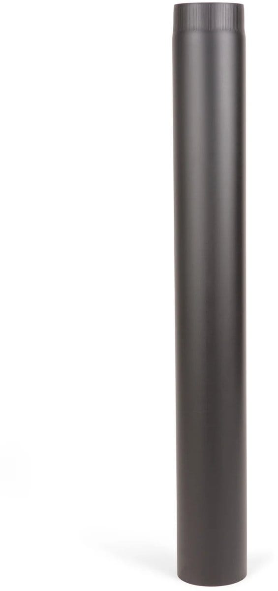 Kachelpijp 250mm Ø200 2mm zwart.