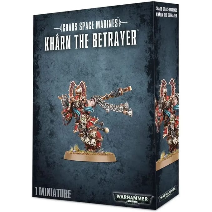 Figurine Games Workshop Warhammer 40k - Space Marine du Chaos World Eaters Khârn le Felon