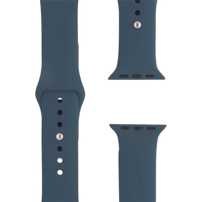 2+1 | Apple Watch Bandje Teyra - Siliconen - Oceaanblauw