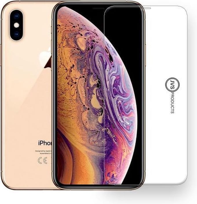 Screenprotector geschikt voor iPhone XS Max - Tempered Glass - Beschermglas - Glas - Transparant
