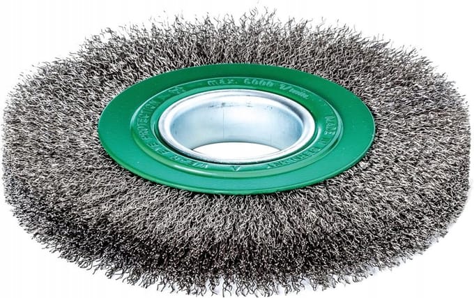 Lessmann Schijfborstel RVS 178mm Golfdraad 0.15/0.3mm