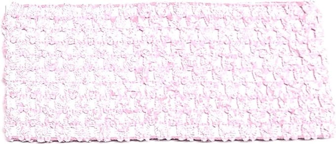 Rojafit Elastische Haarband "Brocante" Gehaakt - 7 cm. Breed - Pink