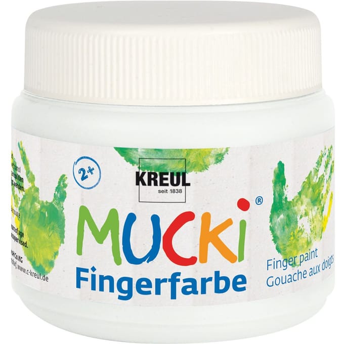 MUCKI Vingerverf, 150 ml - Wit