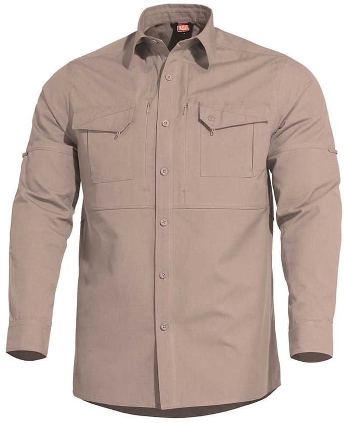 Pentagon Plato Tactic Overhemd Met Lange Mouwen Groen 2XL Man