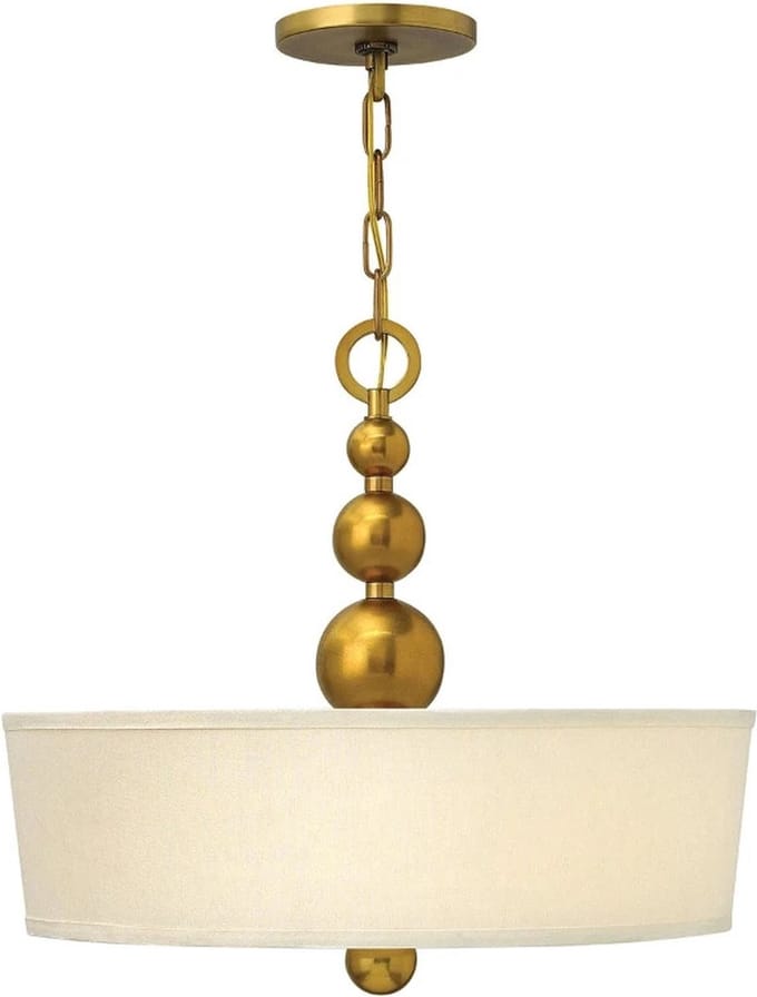 Hinkley LED Hanglamp Zelda | 3X E27 Max 60W | Dimbaar | Vintage Brass