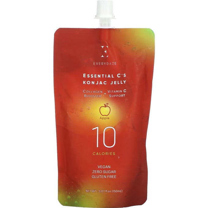 Everydaze, Essentiële C Konjac Gelei Drank, Appelsmaak, 5,07 fl oz (150 ml)