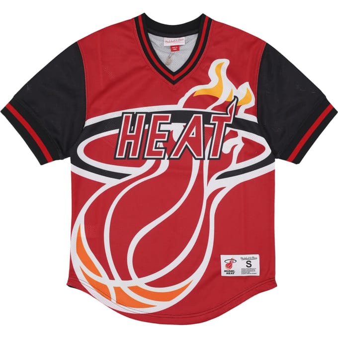 NBA Jumbotron 3.0 Mesh V-halsjersey voor heren Miahea Multi/wit