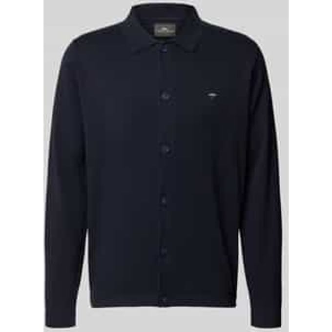 Fynch-Hatton Vest Subtle Cotton Mélange Buttoned Superfine Cotton Navy / male