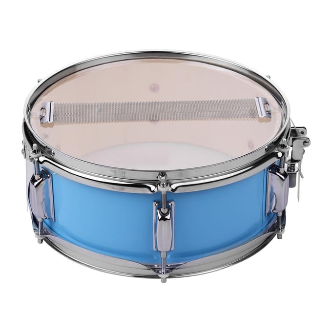 12inch snaredrumvel met drumstokken schouderband drumsleutel voor studentenband lichtblauwe kleur