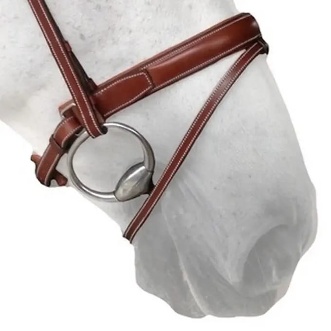 Paardenneusriem Silver Crown Pull Back