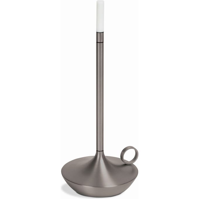Graypants Wick Draagbare Tafellamp op batterijen - graphite