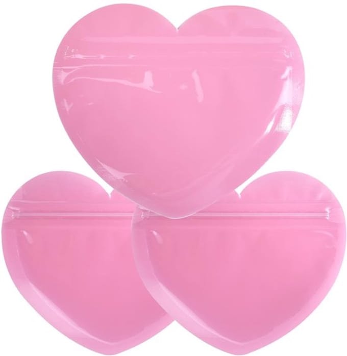 Dailygoody - Sieradenzakjes - Transparant - Hersluitbaar - Hartvormig
