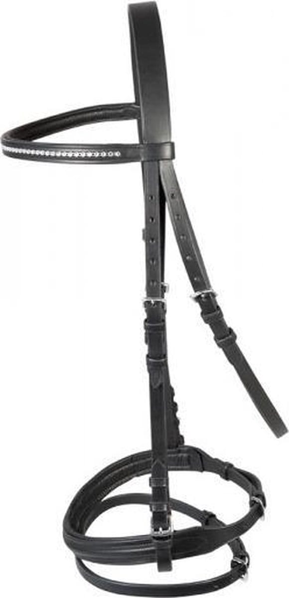 PFIFF trenshoofdstel ´Staines´ FULL Zwart-wit