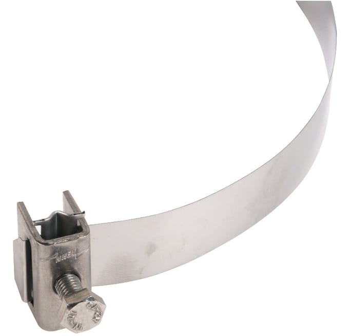 DEHN RVS Buis Klem 25mm Voor 50-300mm Buizen - 106323