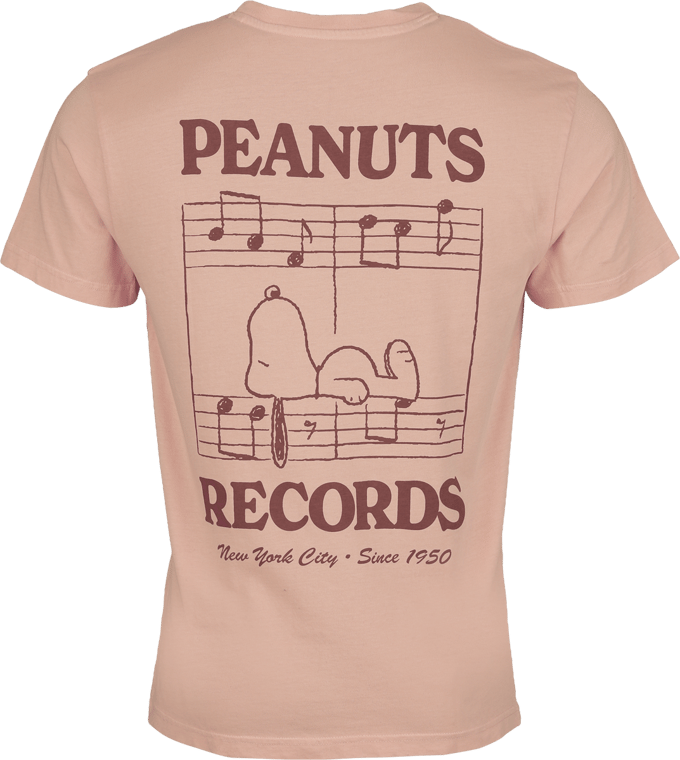 Peanuts T-shirt - Snoopy - Peanuts Records - S tot 3XL - voor Mannen - meerkleurig