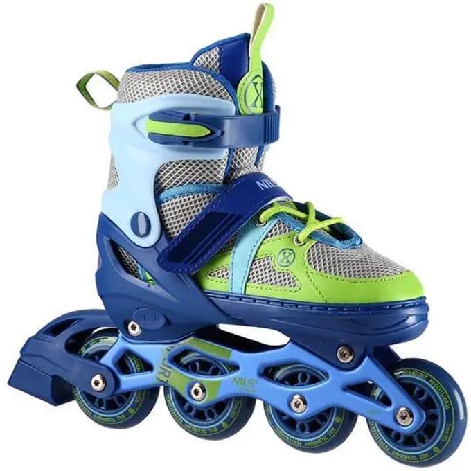 Nils Extreme NJ1828A - Inlineskates - 35-38 - Blauw - Groen