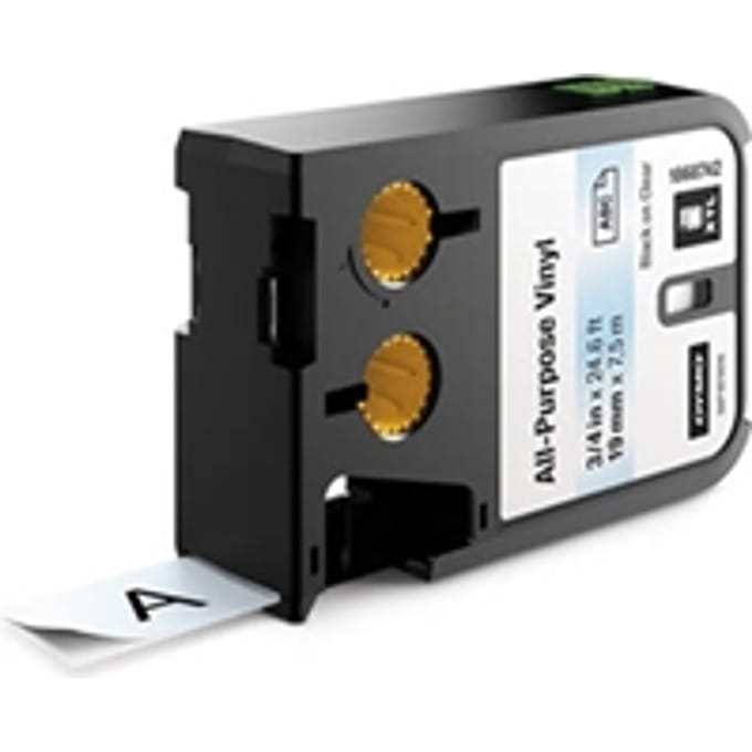 DYMO 1868742 XTL tape vinyl zwart op transparant 19mm (origineel)