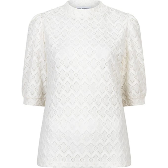 Lofty Manner T-shirt Top Mire Ra05 115 Ecru Dames Maat - XS