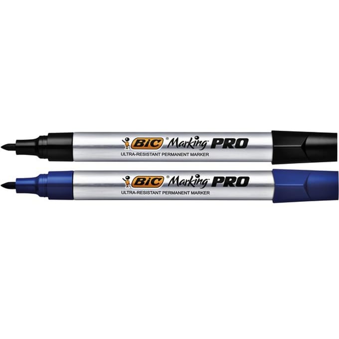 BIC 964800 markeerstift 12 stuk(s) Zwart