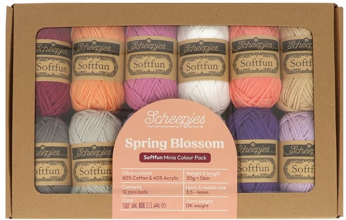 Scheepjes Softfun colour pack 12x20g Spring Blossom