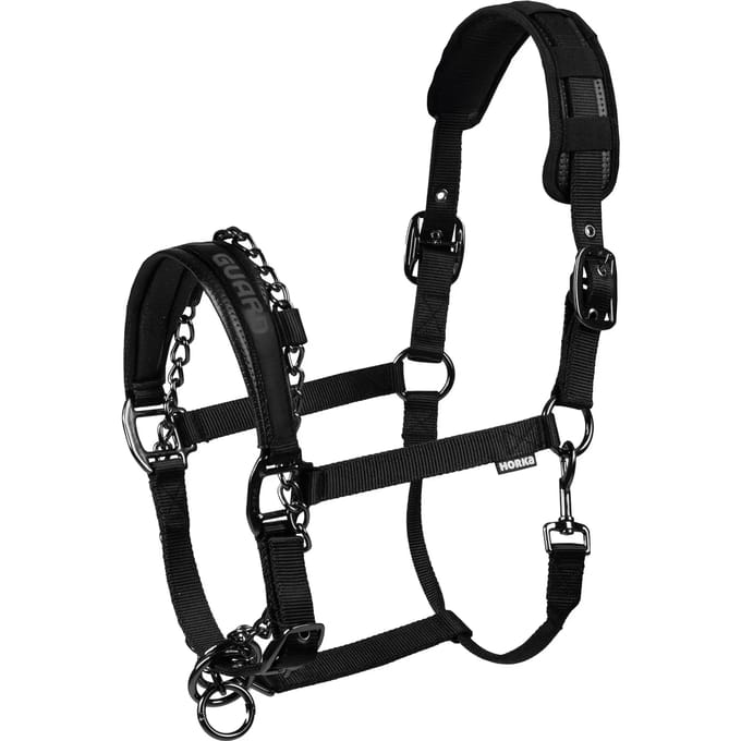 Horka - Halster Safety Guard - Met Ketting - Zwart - Full