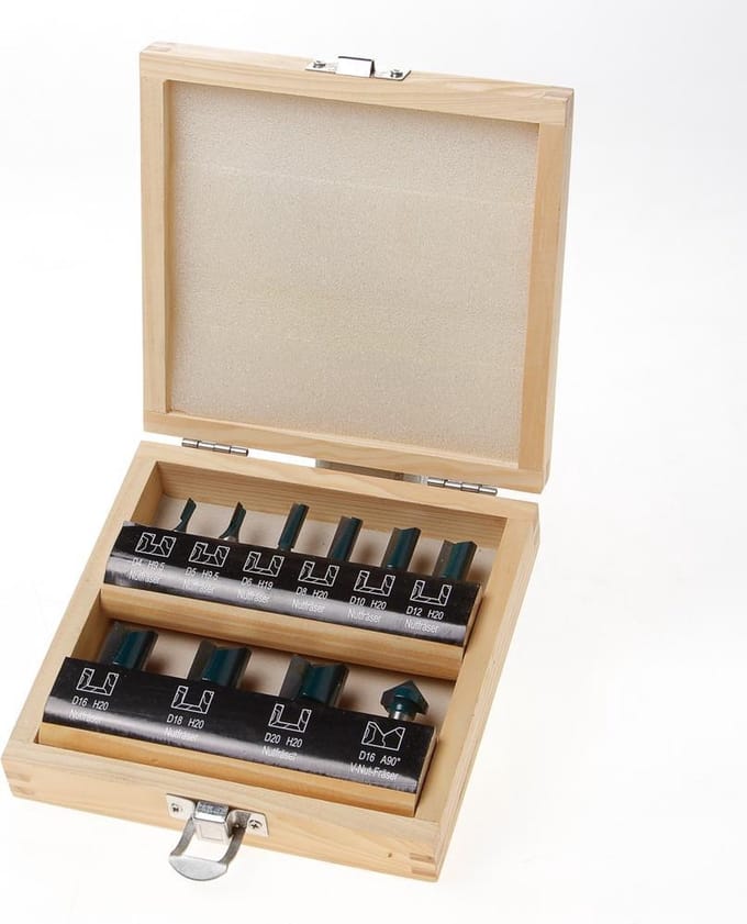 Stehle Groeffreesset 10-delig 4-20mm x schacht 8mm