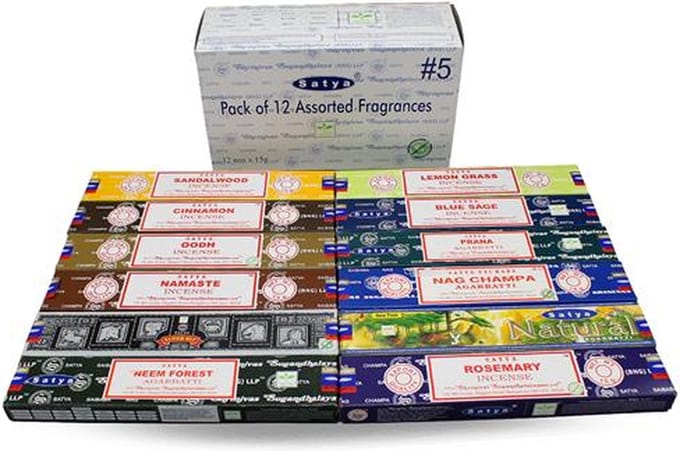 Satya Wierook Assortiment 5 – 12 Soorten (12 pakjes)