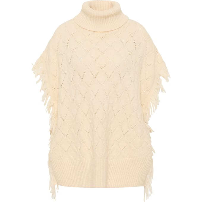 IZIA gebreide poncho gaya