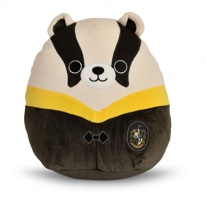 Squishmallows Harry Potter - Hufflepuff Badger - knuffel in school uniform - 25 cm