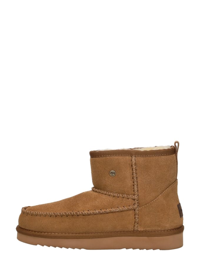 Warmbat Wallaby Suede boot Stitch Dames Laarzen - Cognac