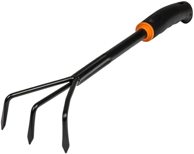 Bradas tuinklauw deluxe 3-tands, 380mm zwart