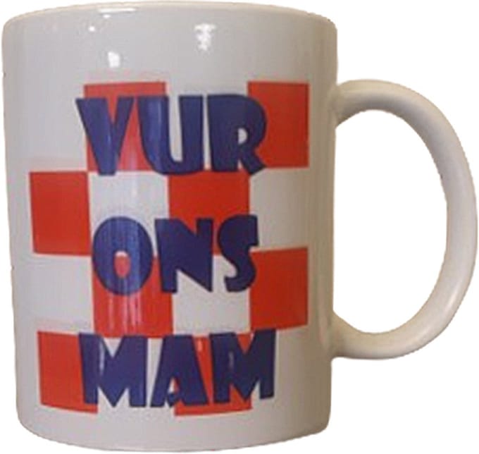 Mok Vur ons mam. Brabant. Brabantse beker. Cadeau voor moeder mama