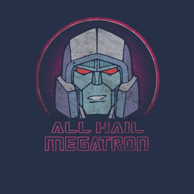Transformers All Hail Megatron Men's T-Shirt - Navy - S