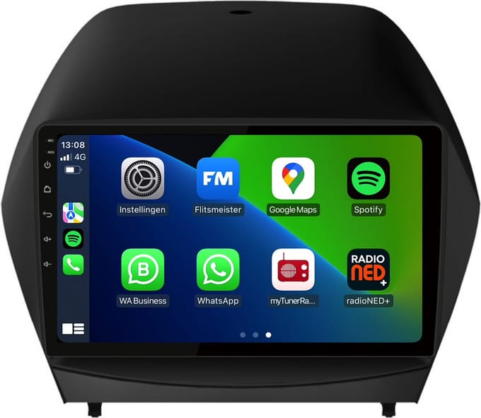 Carplay autoradio voor Hyundai ix35 | 2009 t/m 2015 | Android 13 | Draadloos Apple Carplay & Android Auto | 2GB + 32GB | 8-Core processor | Davilon | 2025 model | 2009 2010 2011 2012 2013 2014 2015 | Bluetooth & Wifi
