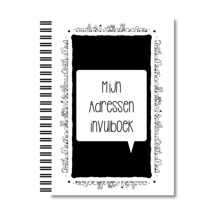 Mijn adressen invulboek | Lettertijd | A5-formaat