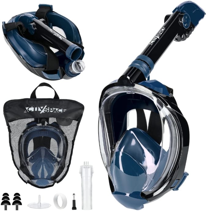 ACTIV/SPACE - Snorkelmasker - Full Face - Anti Fog - Panoramisch 180°