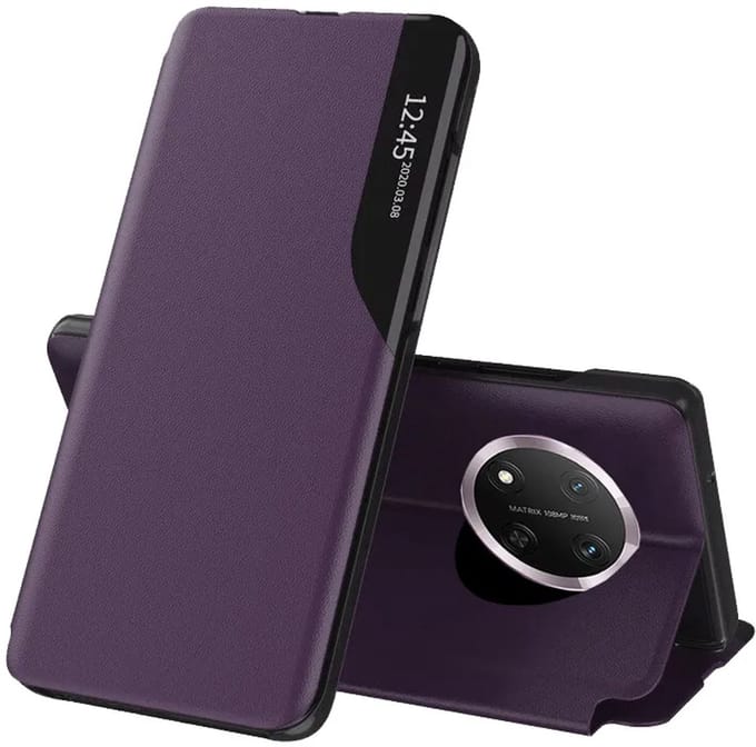 Hoesje geschikt voor HONOR Magic7 Lite/X9c - Techsuit eFold Book Case - Paars
