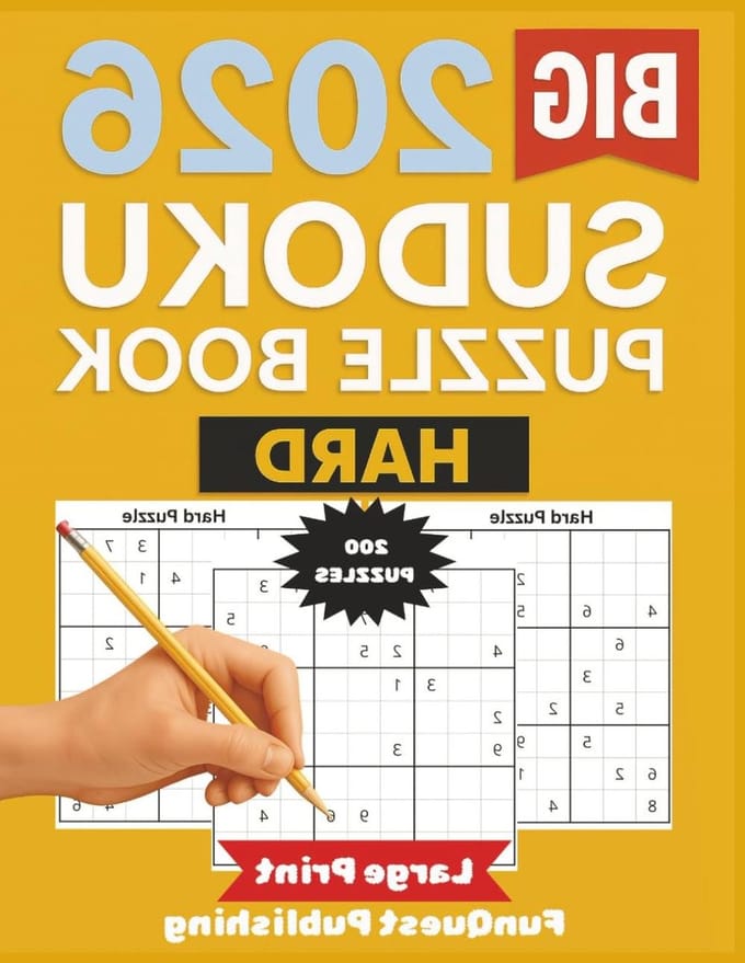 Sudoku Puzzelboek - Logica Spel - Hersenen Trainen - 200 Moeilijke Puzzels - Large Print - Wit