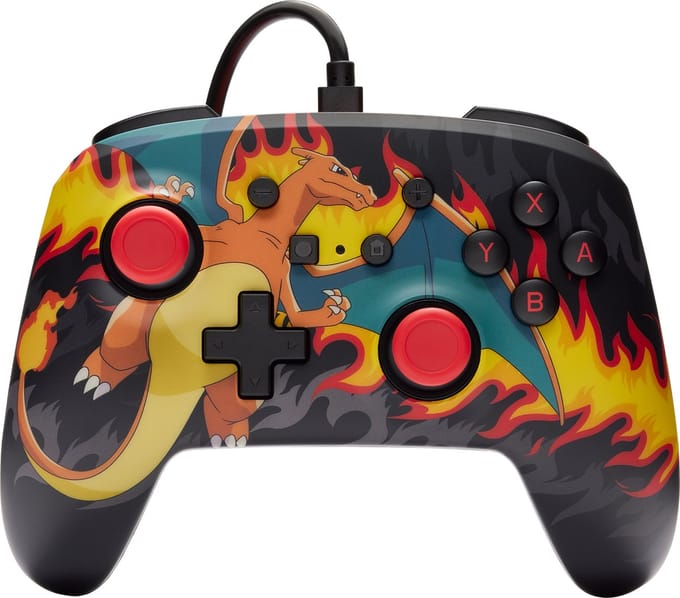 PowerA Geavanceerde bedrade controller voor Nintendo Switch - Charizard-vuurstorm