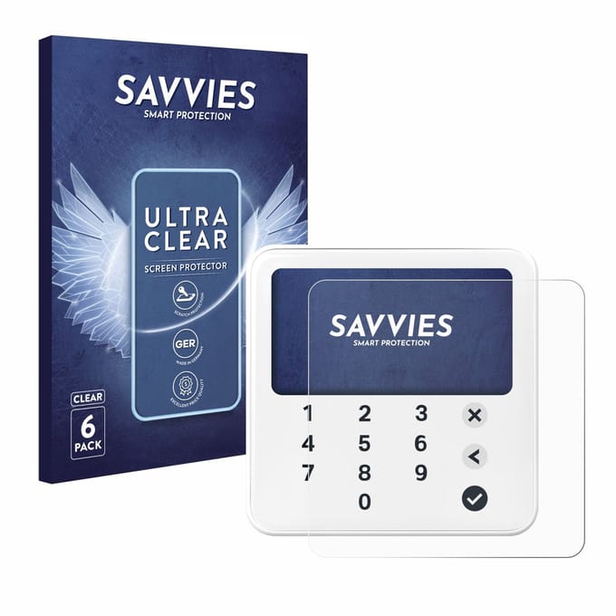 Savvies - Screenprotector voor SumUp Solo Lite - Folie Beschermfolie transparant 6 Stuks
