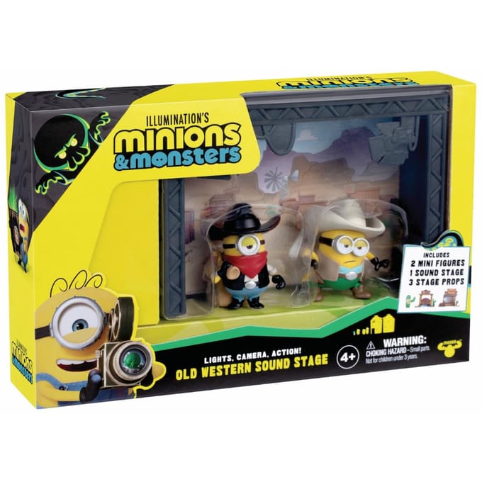 Minions & Monsters - Old Western Filmstudio - Incl. 2 Minions figuurtjes en western-accessoires